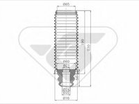 Kit protectie praf amortizor SEAT ALTEA (5P1) (2004 - 2016) HUTCHINSON KP039