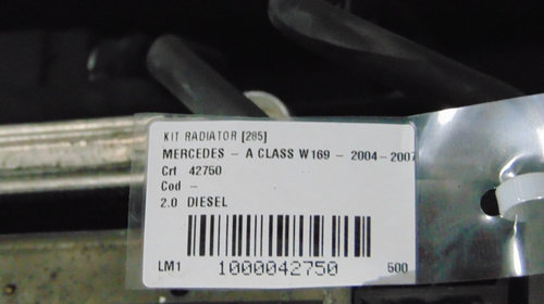 Kit radiatoare Mercedes A Class W169, motor 2.0 Diesel