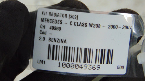 Kit radiatoare Mercedes C Class din 2001 W203 / S203 , motor 2.0 Benzina