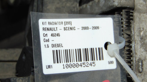 Kit radiatoare Renault Scenic din 2005, motor 1.5 Diesel