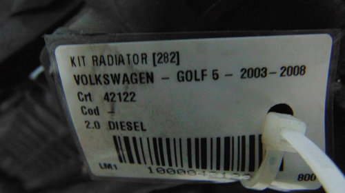 Kit radiatoare Volkswagen Golf 5, motor 2.0 Diesel