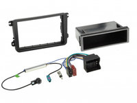 Kit radio 1DIN VW, Skoda rama + mufa alimentare si radio