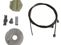 Kit reparatie macara geam fata Opel Astra G (T98) 01.1998-08.2009 electrica usa spate partea stanga/dreapta (cablu role si suport geam) , 1 set.