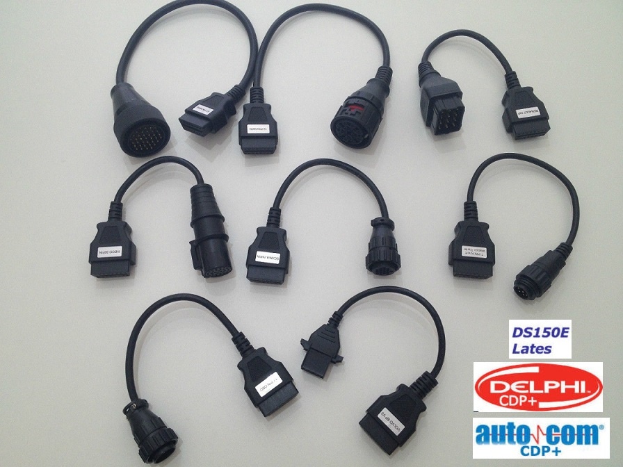 Kit set 8 cabluri adaptoare OBD2 Autocom / Delphi 
