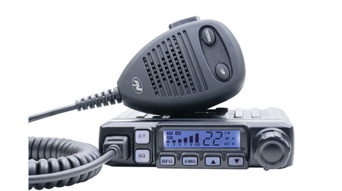 Kit statie radio CB PNI Escort HP 7120 ASQ, RF Gain, 4W, 12V si antena CB PNI Extra 48 cu magnet inclus, 45cm, SWR 1.0 AL-290523-2