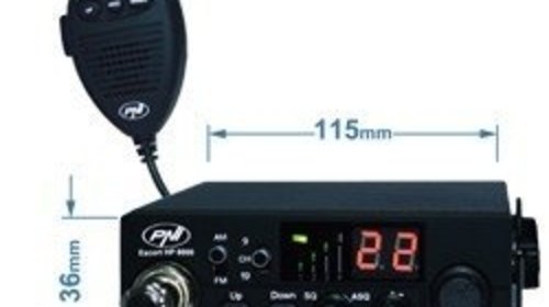 Kit Statie radio CB PNI Escort HP 8000 ASQ + Antena PNI ML145 cu magnet PNIPACK4