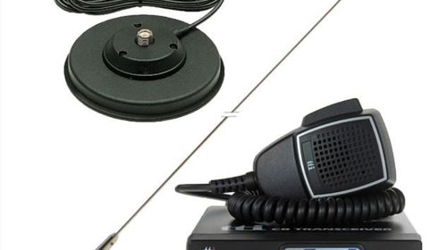 Kit Statie radio CB TTi TCB-550 + Antena PNI ML145 cu magnet TTI-PACK17