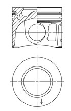KOLBENSCHMIDT Piston 41072600 compatibil cu CITROEN JUMPER II caroserie 4HH (P22DTE) 2198cc 130cp 96kW 2006 2007 2008 2009 2010 2011 2012 2013 2014 2015 2016