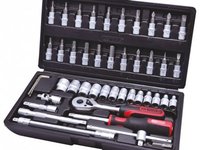 Ks tools set chei tubulare si biti 48 piese