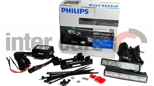 Lămpi Philips cu zi cu LED-uri 12V-4 funcţi