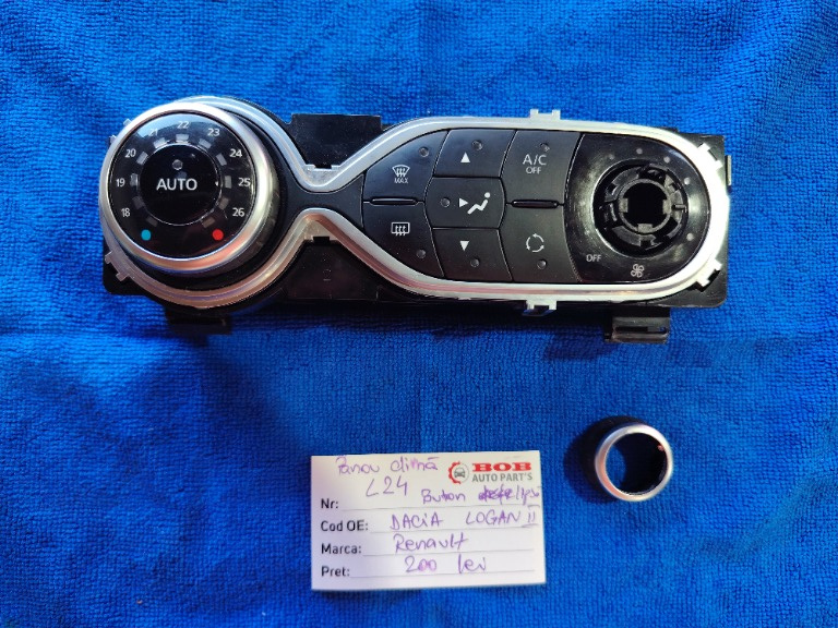 L24 Panou Clima Dacia Logan 2 / Renault. Lipsa buton