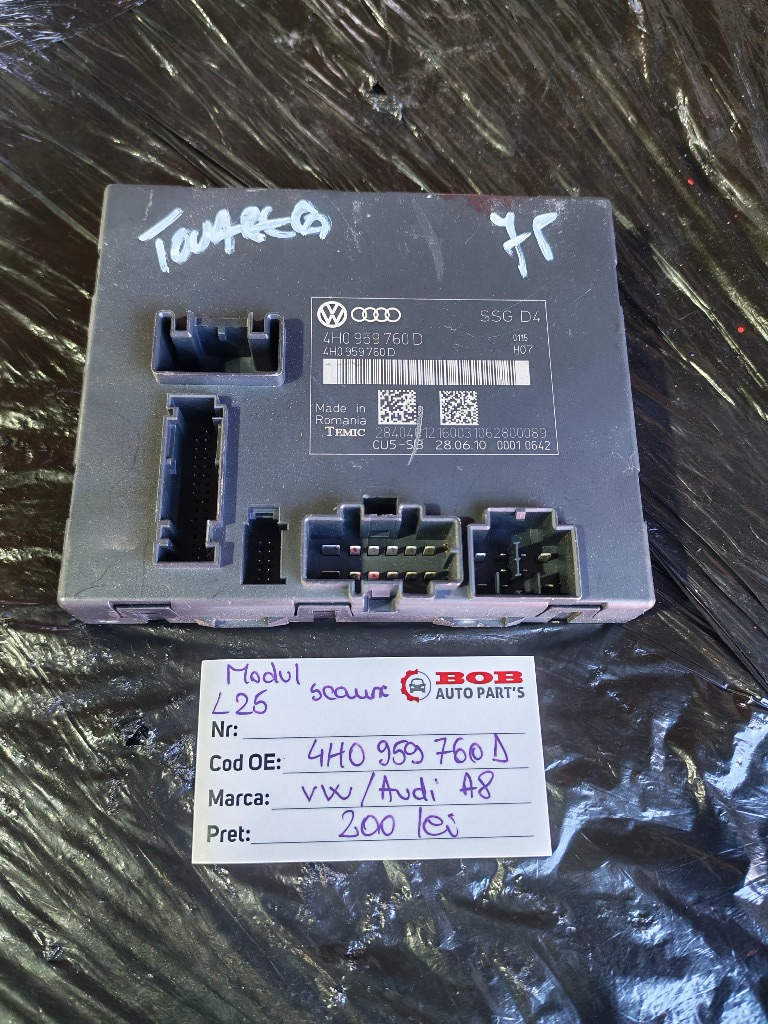 L25 Modul Scaun Volkswagen Audi cod 4H0959760D