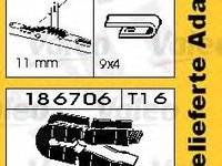 Lamela stergator AUDI A6 (4B2, C5) (1997 - 2005) SWF 116191 piesa NOUA