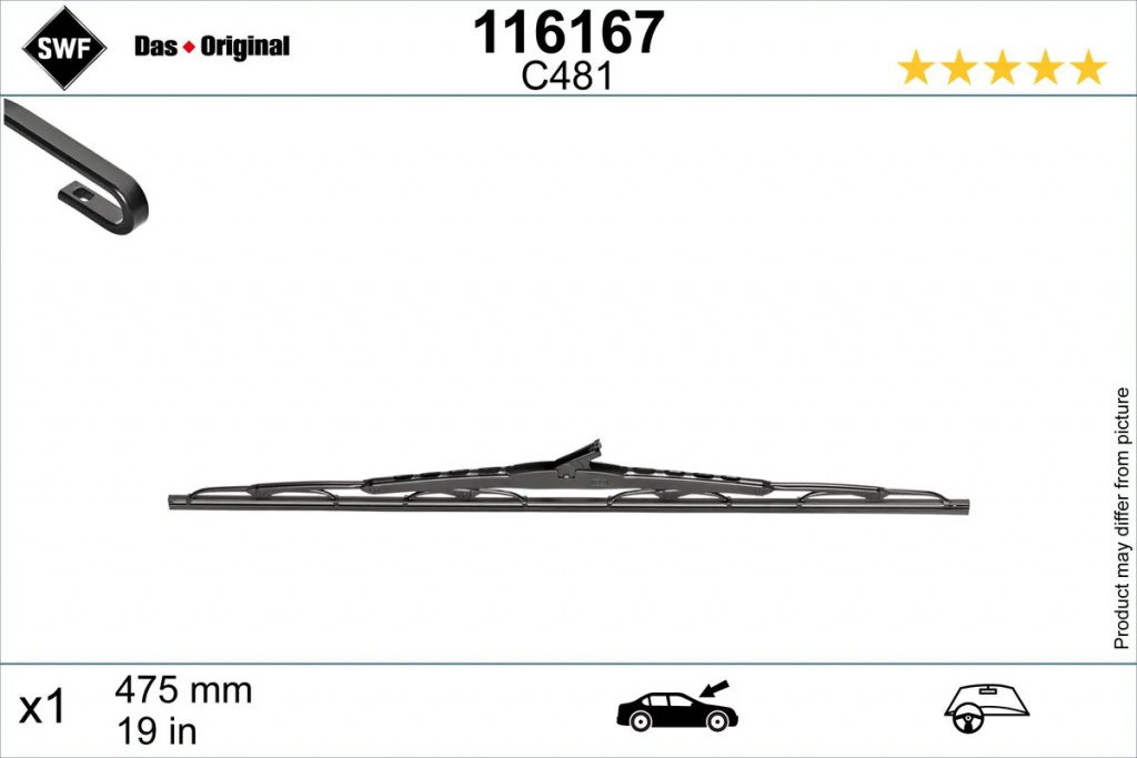 Lamela stergator SWF MINI MINI Cabriolet (R57) 2007-2015 - 116167