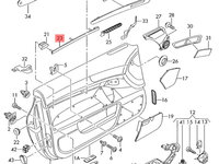 Lampa ambientala fata usa Audi A6 4F C6 3.0 TDI BMK OEM 4F0919173