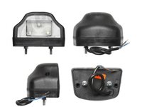 Lampa auto BestAutoVest pentru numar 12/24V 90x65x60mm partea Dreapta/ Stanga cu leduri carcasa neagra la bucata