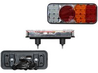 Lampa auto BestAutoVest pentru remorca cu leduri, dreapta, 12/24V, 200x85x40mm, cu mers inapoi , 1 buc.