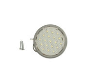 Lampa de iluminat interior white LED 12V surface height 6mm diameter 58mm no switch grey housing TRUCKLIGHT IL-UN005
