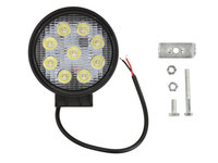 Lampa de lucru LED 12/24/30V 27W 1800lm numar elemente LED: 9 adancime: 55mm diametru: 128mm lumina focalizata TRUCKLIGHT WL-UN209