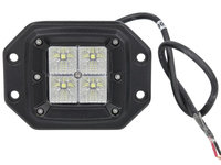 Lampa de lucru LED Osram Opto Semiconductors Numar LED de diode: 4 putere max: 20W tensiune: 12/24/30V fara omologare Osram LED Inside ECE R10 forma impermeabila Lungime patrata80mm latime70mm M-TECH TUOLOWLO41