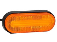 Lampa gabarit 124x51, LED, galbena, 12-36V, Fristom ERK AL-260123-8