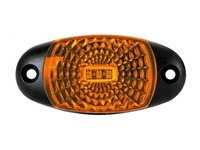 Lampa gabarit auto BestAutoVest 12/24V ovala Portocaliu cu led, 72x34x18mm, cu suport fixare , 1 buc.