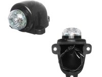 Lampa gabarit auto BestAutoVest 12/24V , rotunda cu LED Alb, 1 buc.