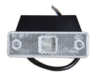 Lampa gabarit auto BestAutoVest 12/24V dreptunghiulara alba cu leduri, 98x31x18mm , 1 buc.