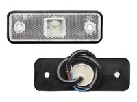 Lampa gabarit auto BestAutoVest 12/24V dreptunghiulara alba cu leduri, 98x31x18mm, 1 buc.