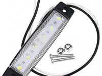 Lampa gabarit auto cu LED 12V Alba LG-6SMD-12V-ALB