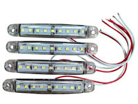Lampa gabarit cu 9 LED-uri 12/24V set 4buc - Alb S8153