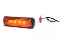 LAMPA GABARIT LED 1338 W189, 12V-24V, POZITIE PORTOCALIU WAS IS-43496