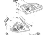 Lampa iluminare numar Volkswagen Golf 1J Hatchback 2002 2003 OEM 3D0943021A