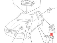 Lampa iluminare portbagajSkoda Octavia 2006 hatchback SKODA OCTAVIA [ 1959 - 1971 ] OEM 7L6947101A