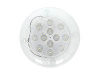 Lampa iluminat interior 12V inaltime suprafata 19mm diametru 190mm 12 diode reflector argintiu TRUCKLIGHT IL-UN011