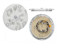 Lampa interior cu leduri, 12/24V, cu senzor miscare, rotund, LED