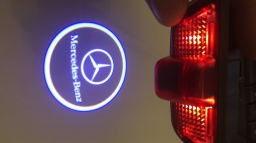 Lampa / Lampi logo LED portiere Audi, BMW, Skoda, Mercedes, Peugeot, VW