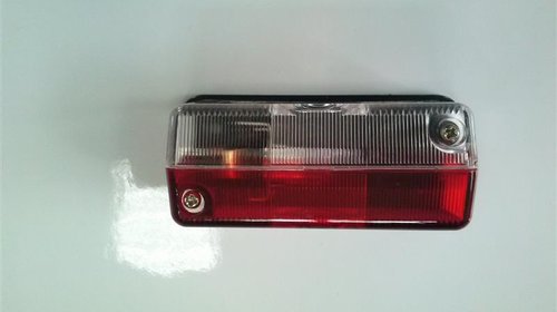 Lampa laterala 12 V alb cu rosu