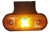 Lampa laterala cu suport 4 LED- 12 24V Galben FR0193