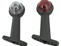 Lampa laterala Gabarit LED Rosu-Alb 24V E4-Mark Remorca Camion SET AL-130218-9