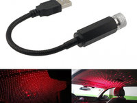 Lampa LED USB cu proiectie lumina rosie pe plafon auto YEL02-LED AL-050320-9