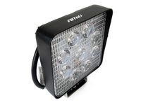 Lampa lucru LED 27W 6000K, Spot lumina, 12V-60V, IP67, aluminiu, omologare E9, 106 x 106 x 32 mm