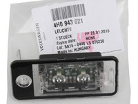 Lampa Numar Inmatriculare Stanga Led Oe Audi A6 C6 2004-2011 4H0943021
