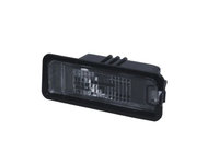 Lampa numar MAN TGE, Porsche CAYENNE, Seat Ibiza Exeo Altea Toledo NH, Leon 5F/1P, Skoda Superb 3T, Vw Amarok, Beetle Caddy Crafter Eos, Golf 6, Golf 7, Passat B7 sedan, Passat CC, Polo 9N/6R, Scirocco,Phaeton, Stanga=Dreapta, fara bec/-uri,