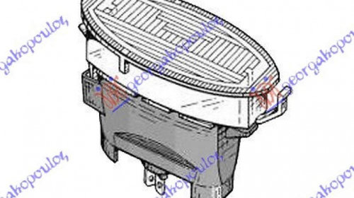 Lampa Numar - Opel Astra G 1998 , 1224143