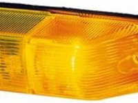 Lampa semnalizare aripa VW CRAFTER, LT II, Mercedes 207-410, ACTROS, SPRINTER, T2 UNIMOG, MAN L2000 M2000 NEOPLAN CENTROLINER, CITYLINER/SPACELINER, EUROLINER, STARLINER, TRANSLINER, HELLA, fata, partea stanga, 140x51x47,5 mm,tip bec P21W, galben,