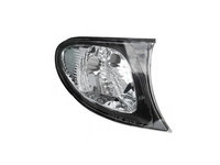 Lampa semnalizare fata Bmw Seria 3 (E46), Sedan/Combi, 10.2001-06.2005, fata, Dreapta, semnalizare alba, rama reflector negru, cu suport becuri, TYC