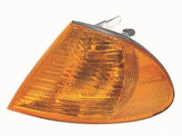 Lampa semnalizare fata BMW Seria 3 E46 Sedan/Combi 06.1998-09.2001, partea Stanga, portocalie, cu suport becuri, Depo