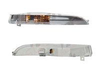 Lampa semnalizare fata in bara Volkswagen Passat CC (3CC) 06.2008-02.2012, alb, cu suport bec, tip bec H21W, DEPO 341-1610L-AQ-C, partea stanga