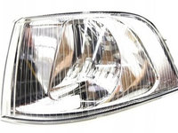 Lampa semnalizare fata Volvo S40 / V40 07.2000-22.2003 TYC partea stanga 904119-E, alba, cu interior cromat, fara suport becuri